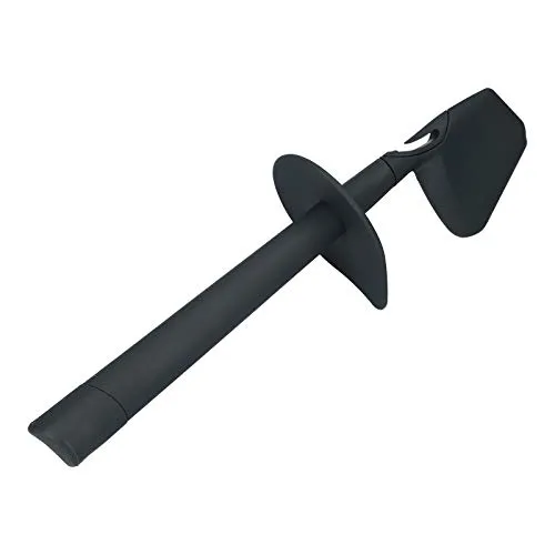 DL-pro Spatel Schaber für Thermomix TM31 TM5 Spachtel Teigschaber mit Sicherheitskragen aus lebensmittelechtem Kunststoff Dunkelgrau für Vorwerk Küchenmaschine