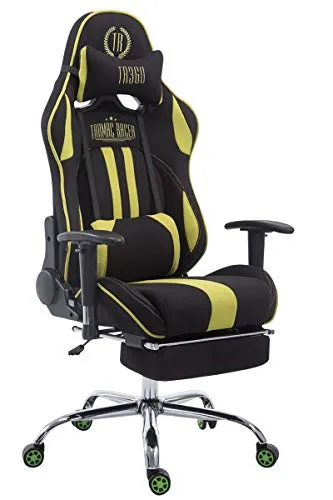 CLP Gaming Bürostuhl XL Limit I - Komfortabler Gamingstuhl mit Fußablage - Bürostuhl mit sportlichem Design, höhenverstellbar und mit hochwertiger Polsterung. Ideal für Gamer und Home Office, bietet maximalen Komfort durch gepolsterte Armlehnen und verstellbare Rückenlehne.