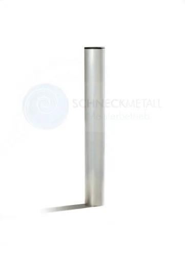 Bodenhülse für Sonnensegelmast 42mm 50cm Länge 80° inkl. Abdeckkappe , Hülse