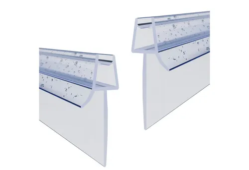 WITEN&NOCK Duschdichtung 5-6mm 2x Ersatzdichtung mit extra verlängerter Lippe für Duschkabine, L: 50 cm, (2-St)