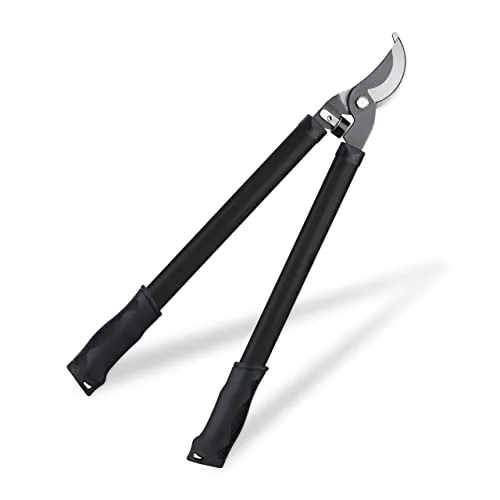 Relaxdays Astschere, Bypass, 20 mm Schnittstärke, für Frischholz, pflanzenschonend, Stahlklinge, Baumschere, schwarz
