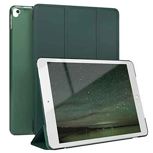 EAZY CASE - Schutzhülle für iPad 7 / iPad 8 / iPad 9 Hülle 10.2 Zoll Smart Cover Tablet Case Smartcase zum Aufstellen Klapphülle mit Standfunktion Sleep Wake Up Funktion Tasche Kunstleder Etui Grün
