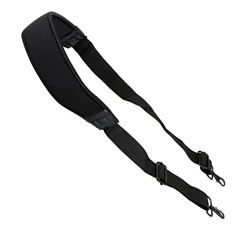 Schultergurt Ersatzgurt für Kamerataschen mit Neoprenpolster und Karabinerhaken verstellbar bis 139cm