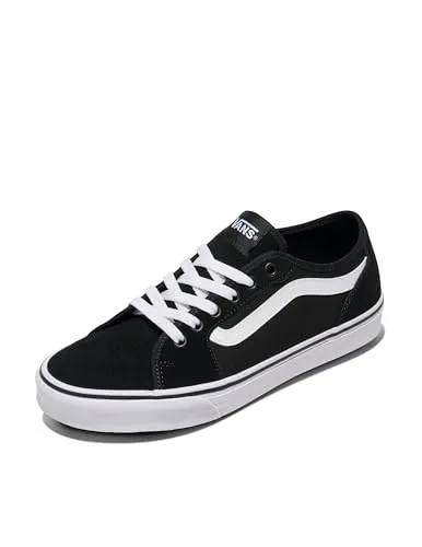 Vans Herren Filmore Decon Sneaker - Suede Canvas Black White, 43 EU - Herren-Sneaker mit vulkanisierter Konstruktion und Waffel-Laufsohle für optimalen Halt und Style.