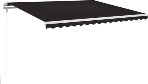 vidaXL Automatische Markise mit LED & Windsensor 400x350 cm Anthrazit