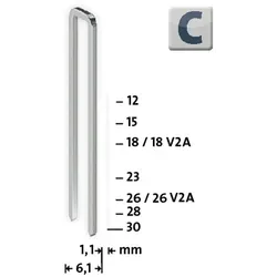 Tackerklammern STEINEL Typ C 4/23 (2000 Stück, verzinkt) von Novus