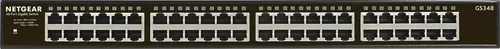 NETGEAR GS348 - 48-Port Unmanaged Switch, 48x Gigabit Ethernet für mühelose Netzwerk-Erweiterung und hohe Datenübertragungsraten
