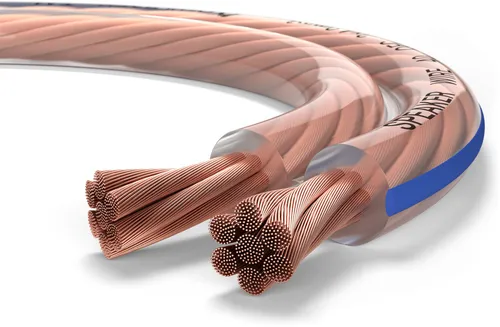Oehlbach SP-40 Lautsprecherkabel 10m Transparent - HiFi-Lautsprecherkabel aus sauerstofffreiem Kupfer, ideal für hohe Leistung bis 180 Watt, sorgt für exzellente Klangqualität.