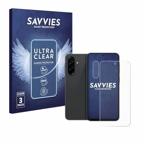 Savvies 6 Stück Schutzfolie für Samsung Galaxy A36 5G (Display+Kamera) Displayschutz-Folie Ultra-Transparent