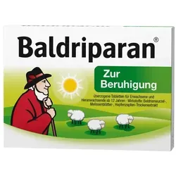 Baldriparan Zur Beruhigung 30 ST - Pflanzliches Arzneimittel zur Beruhigung bei innerer Unruhe und nervösen Einschlafstörungen. Enthält Baldrian, Melisse und Hopfen für sanfte Entspannung ohne Gewöhnungseffekt.