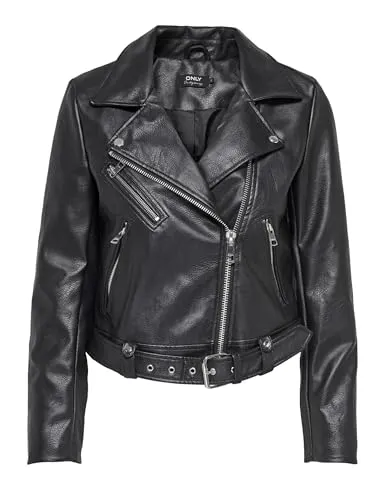 ONLY Damen Jacke 15232135 Black M - Funktionsjacke mit gesteppten Details, bietet ein angenehmes Tragegefühl und eine elegante Optik für stilbewusste Frauen.