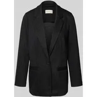 Tom Tailor Regular Fit Longblazer mit Baumwoll-Anteil in BLACK, Größe XXXL