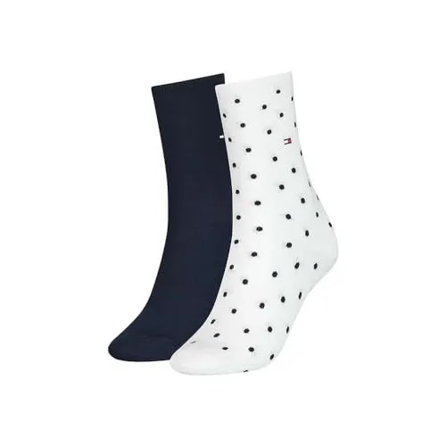 Tommy Hilfiger Damensocken mit Punkten Off Weiß - 39/42 in weiß von Tommy Hilfiger