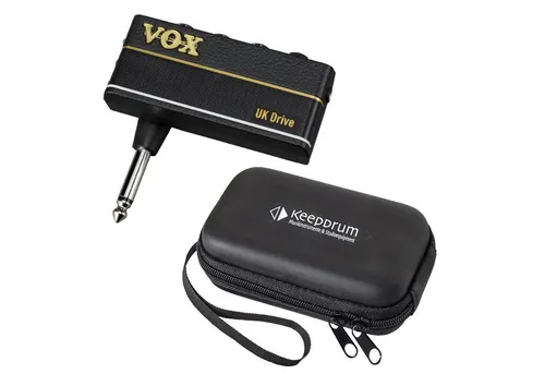 VOX amPlug 3 UK Drive E-Gitarre Verstärker - Kompakter Kopfhörerverstärker für E-Gitarre mit authentischem UK-Röhrenamp-Sound, integrierten Effekten und bis zu 16 Stunden Spielzeit - ideal für Übung und Jam-Sessions.