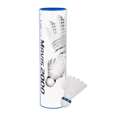 Produktbild Yonex Badmintonbälle Mavis 2000 Nylon Dose weiss 6er, Geschwindigkeit: mittel