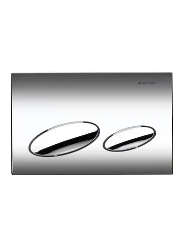 Geberit Kappa 20 Betätigungsplatte - Hochglanz-verchromte Betätigungsplatte für 2-Mengen-Auslösung, bietet verbesserte Präzision und ist ideal für moderne Spülkästen.