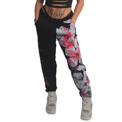 Yakuza Damen Flower Style V02 Loose Jogginghose von Yakuza