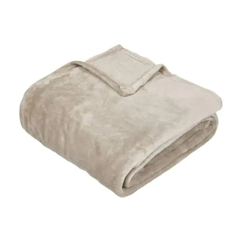 Atmosphera - Decke - Flanell - beige - 130x180 cm - Beige