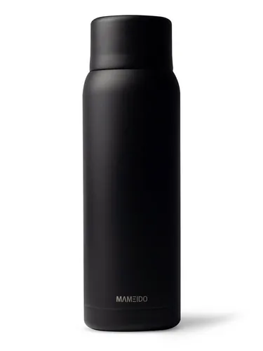 MAMEIDO Isolierflasche, auslaufsicher, BPA-frei mit Deckel und integriertem Becher in 1000 ml