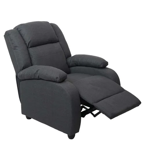 Fernsehsessel Glasgow - Relaxsessel in Dunkelgrau - Bequemer Relaxsessel mit extradicker Polsterung, ideal zum Entspannen. Ausgezeichnet mit dem Mittelstandspreis für soziale Verantwortung.
