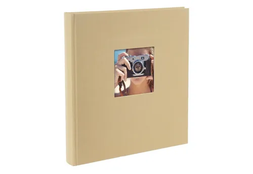 Goldbuch Fotoalbum Bella Vista beige 30x31 cm - 60 schwarze Seiten für kreative Erinnerungen - Sonstige - Hergestellt in Deutschland, bietet dieses stilvolle Fotoalbum Platz für Ihre schönsten Erinnerungen auf eleganten schwarzen Seiten.