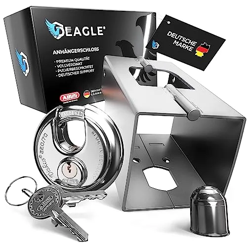 NTG Anhängerschloss mit ABUS Schloss und AHK Kappe von Deagle