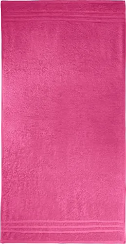REDBEST Duschtuch New York pink Größe 70x140 cm - leichte, weiche Qualität, saugstark, sehr strapazierfähig, 100% Baumwolle