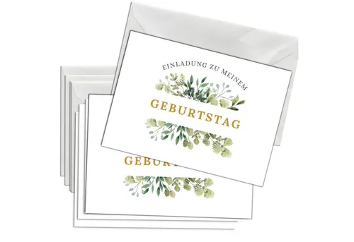 Produktbild Briefzauber Einladungskarten 12x Geburtstag