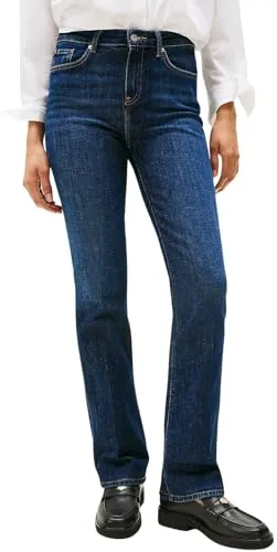 Tommy Hilfiger Bootcut-Jeans BOOTCUT RW PATY mit Logo-Badge - Stylische Bootcut-Jeans aus 99% Baumwolle, elastisch für besten Tragekomfort. Ideal für einen lässigen Look, ausgestattet mit Tommy Hilfiger Logo-Badge und mehreren praktischen Taschen.