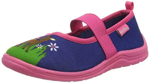 Playshoes Hausschuhe Unisex Kinder Hausschuh, Reh, 18/19 EU