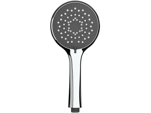 WENKO Duschkopf Watersaving Grau Ø 11 cm - Nachhaltiger Komfort - Handbrausen mit Watersaving System, sparen Sie 40% Wasser und Energie bei vollem Komfort. Ideal für eine umweltfreundliche Wellness-Oase!