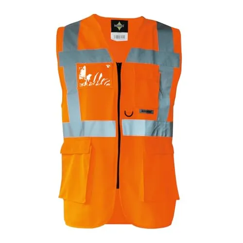 Korntex Executive Multifunctional Safety Vest Berlin Signal Orange 3XL (KX802)