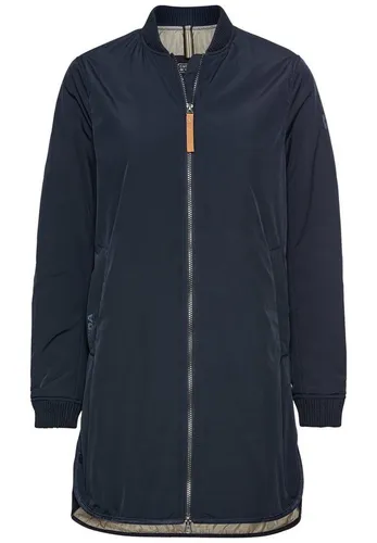 camel active Damen Mantel aus recyceltem Polyester – Navy - Funktionsjacke, winddicht und wasserabweisend, ideal für aktive Frauen. Mit seitlichen Eingrifftaschen und Regular Fit für optimalen Tragekomfort.