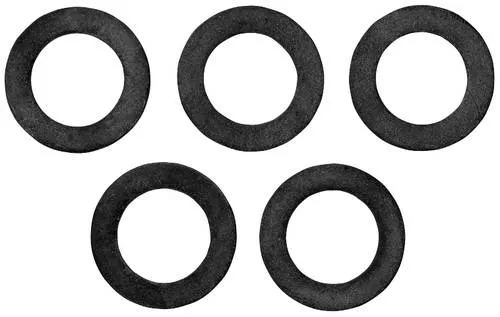 Flachdichtung 5300-20 schwarz, 5 Stück - Hochwertige Dichtungen - Ideale Dichtungen für Gartenschläuche, 5 Stück aus robustem Kunststoff. Perfekte Passform für eine zuverlässige Abdichtung im Garten.