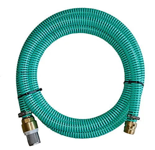 Sauggarnitur Ansauggarnitur 1 Zoll NW 25 Saugschlauchgarnitur mit Anschluss 1 1/4