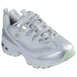Skechers D'lites-chromatic 150246-GYLM Damen - Sneaker mit sportlichem Design und gepolsterter Air-Cooled Memory Foam Innensohle für optimalen Komfort. Ideal für den Alltag und modisch vielseitig kombinierbar.