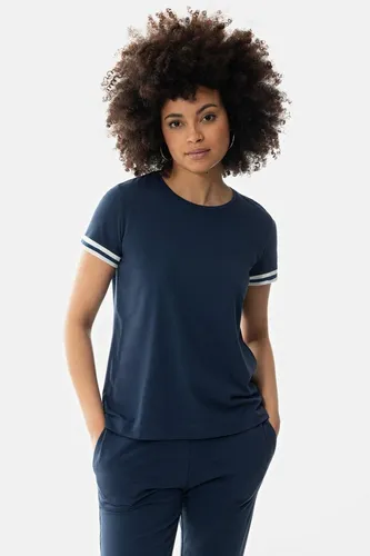 Mey Nachtwäsche Serie Tessie Damen Homewear-Oberteile - Schlafanzugoberteile für Damen, legeres T-Shirt mit Rundhalsausschnitt und modischen Bündchen für ein natürliches Tragegefühl aus hochwertigem Single Jersey.