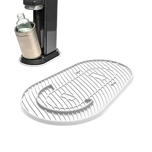 Mixcover weiße Silikonmatte für Sodastream DuoTropfschutz Unterlage Soda Stream zubehör für wassersprudler duo Zubehör für sodastream duo zubehör oder sodastream e-duo