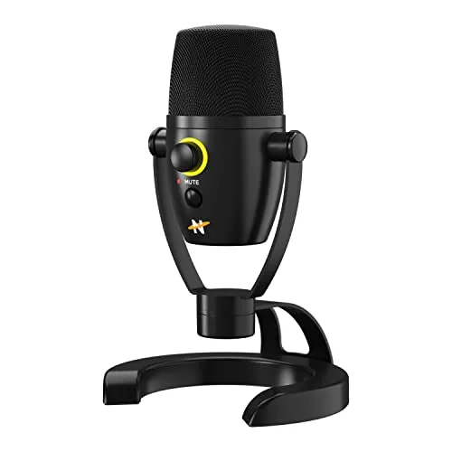 NEAT Microphones Bumblebee II USB Mikrofon - Professionelle Audioqualität - Mikrofone mit 24 Bit / 96 kHz digitaler Ausgabe, ideal für Podcasts und Streaming. Bietet klare Klangqualität und abnehmbaren Tischständer für flexible Nutzung.
