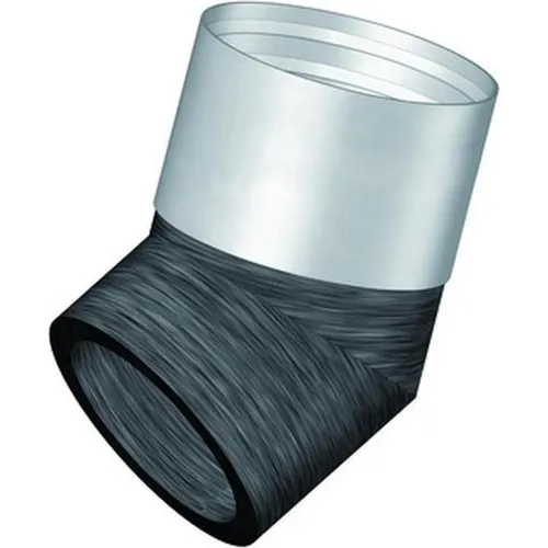 Helios Bogen 45° DN125 mit Muffe von Helios