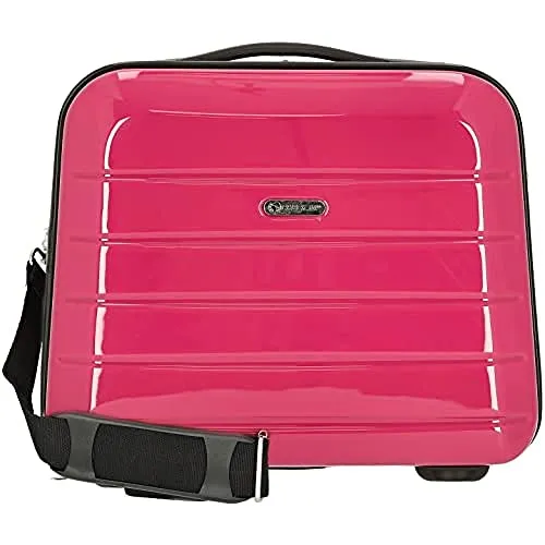 Check in Kosmetikkoffer London 2.0 - pink, exklusive Ausstattung mit beidseitiger Packmöglichkeit und flexibler Trennwand, ideal für Reisen