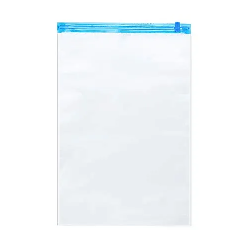 INTIRILIFE 10x Vakuumbeutel in TRANSPARENT 35 x 50 – Vakuum Aufbewahrungsbeutel Kleiderbeutel zum Rollen per Hand geeignet für Kleidung, Bettwäsche UVM.