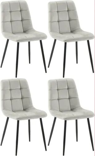 Produktbild CLP 4er Set Esszimmerstühle Antibes