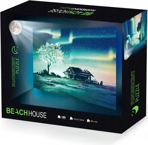 Strandhaus Fluoreszierendes Puzzle 1000 el. für Erwachsene