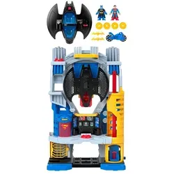 Imaginext DC Super Friends - Ultimatives Hauptquartier mit Batman & Superman, 60 cm hoch, interaktives Spielset mit Lichtern und Geräuschen für Kinder von 3 bis 8 Jahren