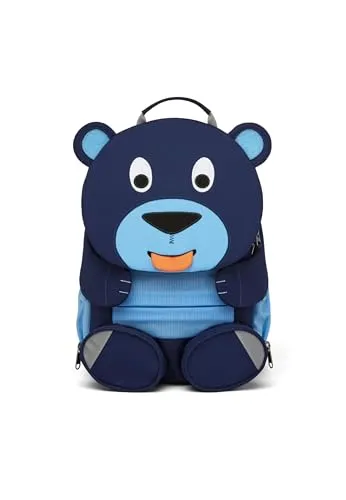 Affenzahn Kinderrucksack Bär, blau, 8 Liter für 3-5 Jahre in blau von Affenzahn
