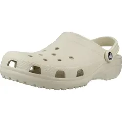 Crocs Sandale Classic Clog Bone beige, Größe 39-40 - Badeschuhe für perfekten Tragekomfort! Das ergonomische Croslite-Material passt sich Ihrem Fuß an und bietet optimale Unterstützung, ideal für Strand und Boot.
