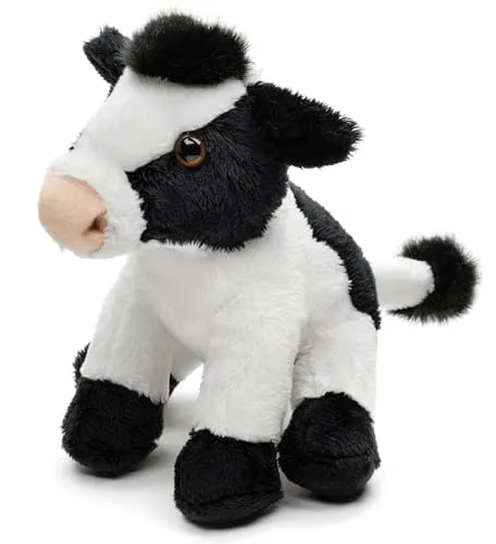 Uni-Toys - Kuh Plushie, sitzend (schwarz-weiß)