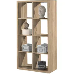 Raumteiler Style in Sonoma Eiche - Regale: Funktionale Eleganz für Ihr Zuhause mit modernem Design und praktischen Ablageflächen.