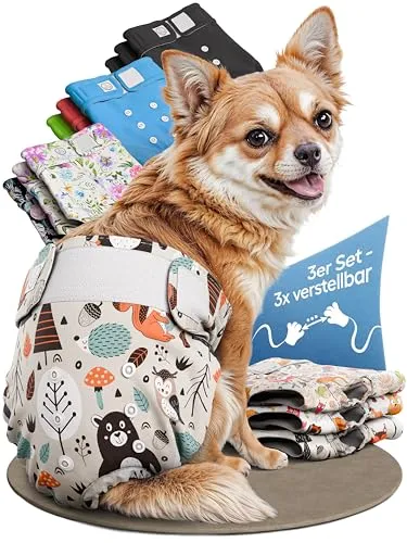 HUND IST KÖNIG Hundewindeln für Hündinnen (3 Stück) von HUND IST KÖNIG